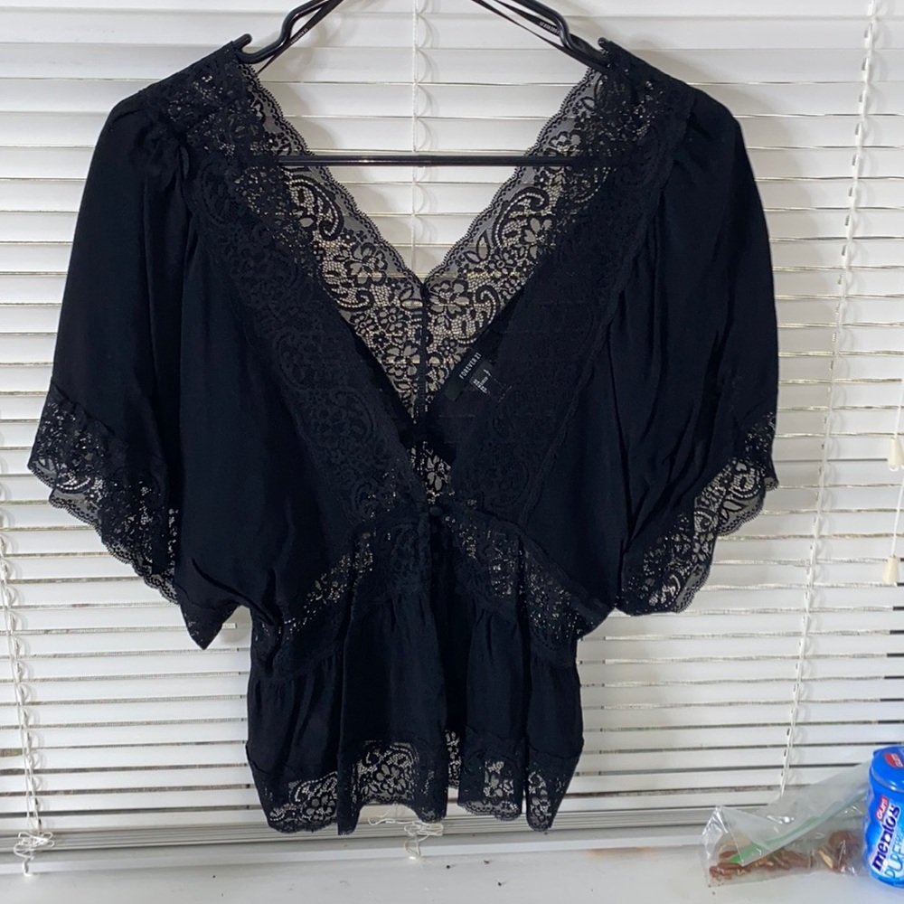 cute lace detailed blouse